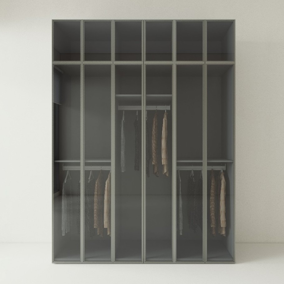 Tủ Quần Áo Gỗ MDF Cánh Kính TATD07