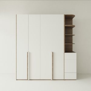 Tủ Quần Áo Gỗ MDF Có Kệ Góc TATD27