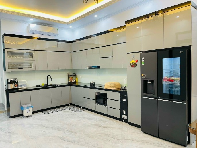 Tủ bếp Nhựa Picomat Cánh Kính CN14