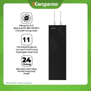 Máy lọc nước Kangaroo Hydrogen ion kiềm nóng lạnh KGHC11S7 có cảnh báo thay lõi