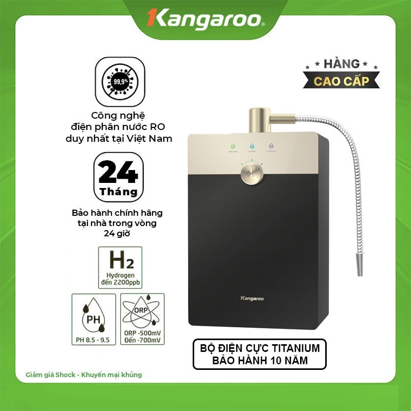 Máy tạo nước Hydrogen ion kiềm Kangaroo Sumire KGRF04E model 2025