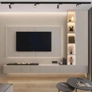 Vách Tivi MDF cắt CNC nan – VT01
