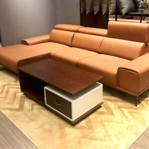 Bộ Sofa da chống bút bi, chống xước chữ L SF03